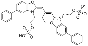 5,5'-DIPHENYL-9-ETHYL-3-(ETH-2-YLSULFURIC ACID)-3'-(2-SULFATO-ETH-1-YL)CARBOCYANINE, INNER SALT CAS#: 27746-90-3