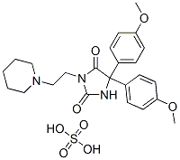 5,5-bis(4-methoxyphenyl)-3-[2-(1-piperidyl)ethyl]imidazolidine-2,4-dio ne, sulfuric acid CAS#: 101564-64-1