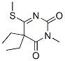 5,5-diethyl-3-methyl-6-methylsulfanyl-pyrimidine-2,4-dione CAS#: 105891-91-6