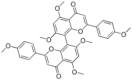 5,5',7,7'-Tetramethoxy-2,2'-bis(4-methoxyphenyl)[8,8'-bi(4H-1-benzopyran)]-4,4'-dione CAS#: 2222-38-0