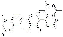 5,6-Bis(acetyloxy)-2-[3-(acetyloxy)-4-methoxyphenyl]-3,7-dimethoxy-4H-1-benzopyran-4-one CAS#: 14397-72-9
