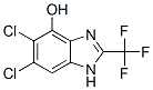 5,6-Dichloro-2-(trifluoromethyl)-1H-benzimidazol-4-ol CAS#: 19690-31-4