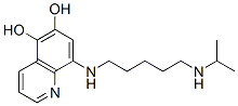 5,6-Quinolinediol, 8-((5-((1-methylethyl)amino)pentyl)amino)- CAS#: 17605-76-4