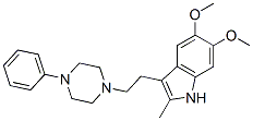 5,6-dimethoxy-2-methyl-3-[2-(4-phenylpiperazin-1-yl)ethyl]-1H-indole CAS#: 17506-66-0