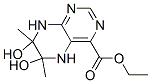 5,6,7,8-Tetrahydro-6,7-dihydroxy-6,7-dimethyl-4-pteridinecarboxylic acid ethyl ester CAS#: 17445-70-4