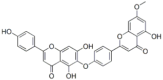 5,7-Dihydroxy-6-[4-(5-hydroxy-7-methoxy-4-oxo-4H-1-benzopyran-2-yl)phenoxy]-2-(4-hydroxyphenyl)-4H-1-benzopyran-4-one CAS#: 20931-36-6