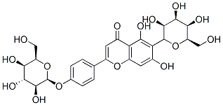 5,7-dihydroxy-6-[(2S,3S,4R,5R,6R)-3,4,5-trihydroxy-6-(hydroxymethyl)ox an-2-yl]-2-[4-[(2S,3S,4R,5R,6R)-3,4,5-trihydroxy-6-(hydroxymethyl)oxan -2-yl]oxyphenyl]chromen-4-one CAS#: 19416-87-6