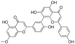 5,7-dihydroxy-8-[2-hydroxy-5-(5-hydroxy-7-methoxy-4-oxo-4H-1-benzopyran-2-yl)phenyl]-2-(4-hydroxyphenyl)-4-benzopyrone CAS#: 21763-71-3