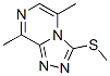 5,8-Dimethyl-3-(methylthio)-1,2,4-triazolo[4,3-a]pyrazine CAS#: 19994-81-1