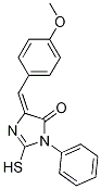 (5E)-2-mercapto-5-(4-methoxybenzylidene)-3-phenyl-3,5-dihydro-4H-imidazol-4-one CAS#: 101444-70-6