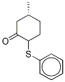 (5R)-5-Methyl-2-(phenylthio)-cyclohexanone (Mixture of Diastereomers) CAS#: 101693-93-0