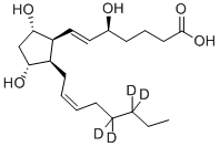 5S,9ALPHA, 11ALPHA-TRIHYDROXY-(8BETA)-PROSTA-6E,14Z-DIEN-1-OIC-17,17,18,18-D4 ACID CAS#: 214977-79-4
