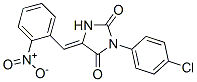 (5Z)-3-(4-chlorophenyl)-5-[(2-nitrophenyl)methylidene]imidazolidine-2, 4-dione CAS#: 111243-96-0