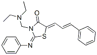 (5Z)-5-cinnamylidene-3-(diethylaminomethyl)-2-phenylimino-thiazolidin- 4-one CAS#: 104123-88-8