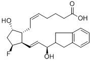 (5Z,13E)-(9S,11S,15R)-9,15,DIHYDROXY-11-FLUORO-15-(2-INDANYL)-16,17,18,19,20,PENTANOR-5,13-PROSTADIENOIC ACID CAS#: 246246-19-5