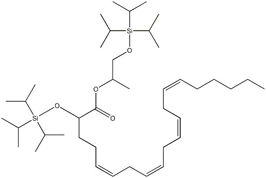 (5Z,8Z,11Z,14Z)-2-[[Tris(1-Methylethyl)silyl]oxy]-5,8,11,14-eicosatetraenoic Acid 1-[[[Tris(1-Methylethyl)silyl]oxy]Methyl]ethyl Ester CAS#: 223259-26-5
