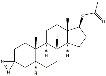 (5alpha,17beta)-Spiro[androstane-3,3'-[3H]diazirin]-17-ol 17-acetate CAS#: 2760-21-6