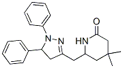 6-[(1,5-diphenyl-4,5-dihydropyrazol-3-yl)methyl]-4,4-dimethyl-piperidi n-2-one CAS#: 107451-99-0