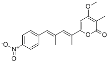 6-[(1E,3E)-1,3-Dimethyl-4-(4-nitrophenyl)-1,3-butadienyl]-4-methoxy-3-methyl-2H-pyran-2-one CAS#: 22388-89-2
