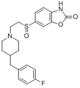 6-({2-[4-(4-FLUOROBENZYL)PIPERIDIN-1-YL]ETHYL}SULFINYL)-1,3-BENZOXAZOL-2(3H)-ONE CAS#: 253450-09-8