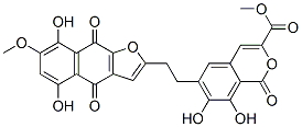6-[2-(4,9-Dihydro-5,8-dihydroxy-7-methoxy-4,9-dioxonaphtho[2,3-b]furan-2-yl)ethyl]-7,8-dihydroxy-1-oxo-1H-2-benzopyran-3-carboxylic acid methyl ester CAS#: 27409-96-7