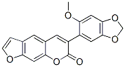 6-(2-Methoxy-4,5-methylenedioxyphenyl)-7H-furo[3,2-g][1]benzopyran-7-one CAS#: 10091-01-7