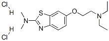 6-[2-(diethylamino)ethoxy]-N,N-dimethylbenzothiazol-2-amine dihydrochloride CAS#: 136-96-9