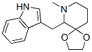 6-(3-indolylmethyl)-7-methyl-1,4-dioxa-7-azaspiro(4,5)-decane CAS#: 102520-47-8