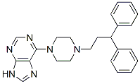6-[4-(3,3-Diphenylpropyl)-1-piperazinyl]-9H-purine CAS#: 24926-63-4