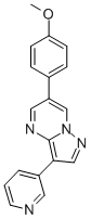 6-(4-METHOXY-PHENYL)-3-PYRIDIN-3-YL-PYRAZOLO[1,5-A]PYRIMIDINE CAS#: 216661-72-2