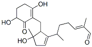 6-[5-[(2,5-Dihydroxy-6-oxo-1-cyclohexenyl)methyl]-4-hydroxy-4-methyl-1-cyclopentenyl]-2-methyl-2-heptenal CAS#: 103873-61-6