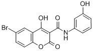 6-Bromo-4-hydroxy-3-((m-hydroxyphenyl)carbamoyl)coumarin CAS#: 19225-15-1