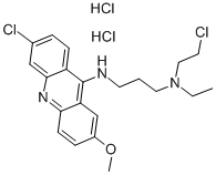 6-CHLORO-9-[3-N-(2-CHLOROETHYL)ETHYLAMINO]PROPYLAMINO-2-METHOXYACRIDINE DIHYDROCHLORIDE CAS#: 146-59-8