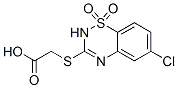 [[(6-Chloro-2H-1,2,4-benzothiadiazine 1,1-dioxide)-3-yl]thio]acetic acid CAS#: 114260-70-7