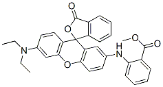 6'-(Diethylamino)-2'-[2-(methoxycarbonyl)anilino]spiro[isobenzofuran-1(3H),9'-[9H]xanthen]-3-one CAS#: 29512-45-6