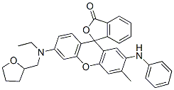 6'-[Ethyl[(tetrahydrofuran-2-yl)methyl]amino]-3'-methyl-2'-anilinospiro[isobenzofuran-1(3H),9'-[9H]xanthene]-3-one CAS#: 102232-11-1