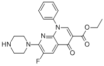 6-FLUORO-4-OXO-1-PHENYL-7-PIPERAZIN-1-YL-1,4-DIHYDRO-[1,8]NAPHTHYRIDINE-3-CARBOXYLIC ACID ETHYL ESTER CAS#: 104051-61-8