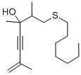 6-HEPTEN-4-YN-3-OL, 1-(HEPTYLTHIO)-2,3,6-TRIMETHYL- CAS#: 102244-20-2