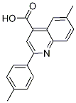 6-METHYL-2-(4-METHYLPHENYL)QUINOLINE-4-CARBOXYLICACID CAS#: 18060-34-9