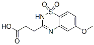 6-Methoxy-2H-1,2,4-benzothiadiazine-3-propanoic acid 1,1-dioxide CAS#: 101063-97-2