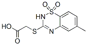 [[(6-Methyl-2H-1,2,4-benzothiadiazine 1,1-dioxide)-3-yl]thio]acetic acid CAS#: 114260-76-3