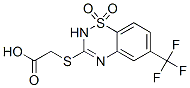 [[(6-Trifluoromethyl-2H-1,2,4-benzothiadiazine 1,1-dioxide)-3-yl]thio]acetic acid CAS#: 114260-78-5