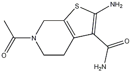 6-acetyl-2-amino-4,5,6,7-tetrahydrothieno[2,3-c]pyridine-3-carboxamide CAS#: 24248-74-6