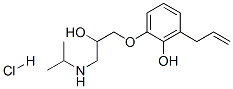 6-allyl-2-[2-hydroxy-3-[(1-methylethyl)amino]propoxy]phenol hydrochloride CAS#: 16079-18-8