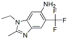 6-amino-1-ethyl-2-methyl-5-(trifluoromethyl)-1H-benzimidazole CAS#: 18018-34-3