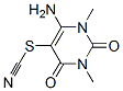 6-amino-1,3-dimethyl-5-thiocyanato-pyrimidine-2,4-dione CAS#: 23126-25-2