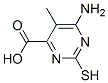 6-amino-2-mercapto-5-methylpyrimidine-4-carboxylic acid CAS#: 13166-59-1