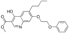 6-butyl-4-hydroxy-3-methoxycarbonyl-7-beta-phenoxyethoxyquinoline CAS#: 19828-70-7