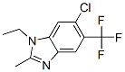 6-chloro-1-ethyl-2-methyl-5-(trifluoromethyl)-1H-benzimidazole CAS#: 1736-34-1
