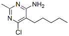 6-chloro-2-methyl-5-pentyl-pyrimidin-4-amine CAS#: 102207-71-6